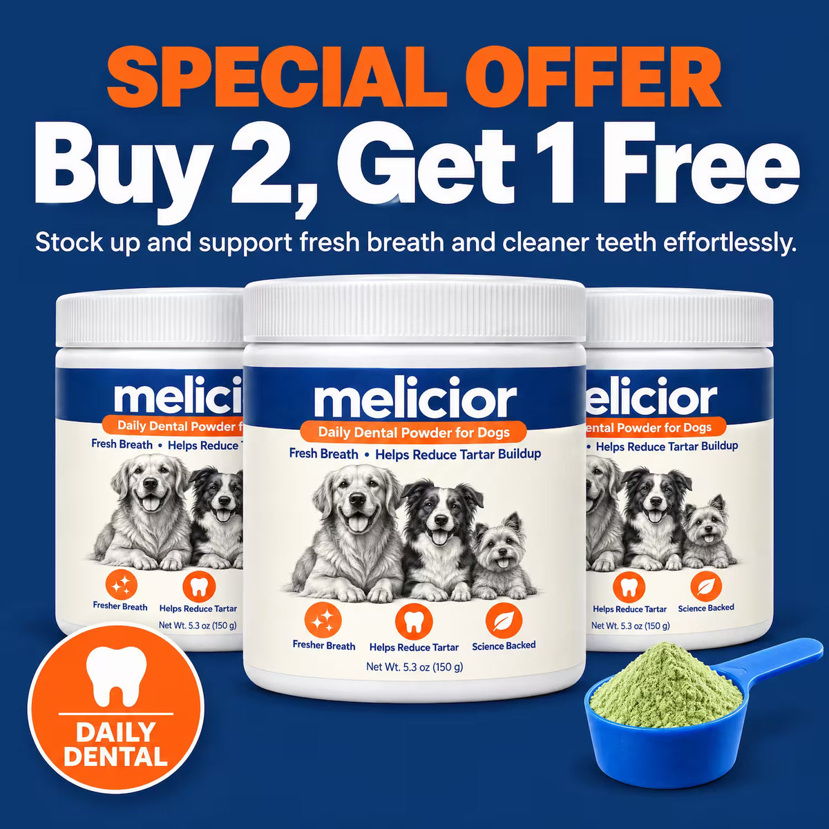 Melicior Daily Dental Powder